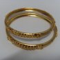 gold plated indian bangles bracelet GP 510 ( 2 - 8)  large