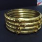 Gold plated indian bangles bracelet GP 511 ( 2 - 8 ) large