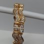 White stone gold plated indian bangles bracelet GP 519 ( 2 - 8 large )