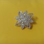 gold plated white stone hair clip G P 524