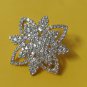 gold plated white stone hair clip G P 524