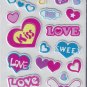 Love Hearts stickers - Crafts Rewards Kids Scrapbook