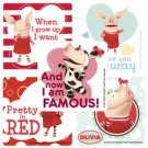 Olivia  Pig - Large Stickers - Kids Rewards Crafts Scrapbook