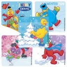 Sesame Street Winter - Large Stickers - Kids Rewards Crafts Scrapbook