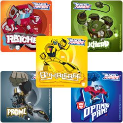 Transformers - Large Stickers - Kids Rewards Crafts Scrapbook