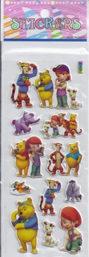 Pooh Bear stickers - Crafts Rewards Kids Scrapbook