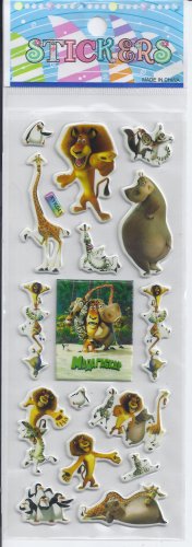 Madagascar Animals stickers - Crafts Rewards Kids Scrapbook