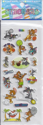 Cat Mouse  stickers - Crafts Rewards Kids Scrapbook