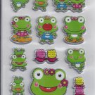 Frogs Sparkle Animal stickers - Crafts Rewards Kids Scrapbook