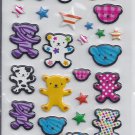 Teddy Bear -Puffy  stickers - Crafts Rewards Kids Scrapbook