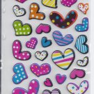 Hearts -Puffy  stickers - Crafts Rewards Kids Scrapbook