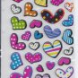 Hearts -Puffy  stickers - Crafts Rewards Kids Scrapbook