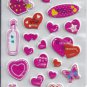 Hearts -Puffy  stickers - Crafts Rewards Kids Scrapbook