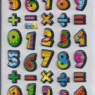Numbers Puffy stickers - Crafts Rewards Kids Scrapbook