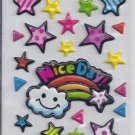 Sun Stars Puffy stickers - Crafts Rewards Kids Scrapbook
