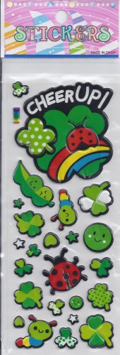 Lucky Puffy stickers - Crafts Rewards Kids Scrapbook