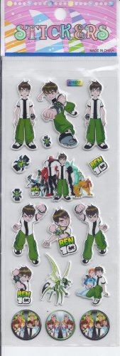 Ben Hero Puffy stickers - Crafts Rewards Kids Scrapbook