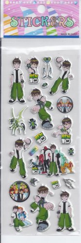 Ben Hero Puffy stickers - Crafts Rewards Kids Scrapbook