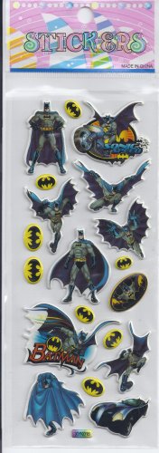 Bat Hero Puffy stickers - Crafts Rewards Kids Scrapbook