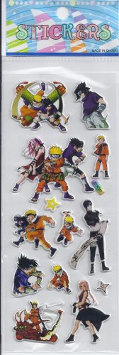 Naruto Puffy stickers - Crafts Rewards Kids Scrapbook