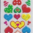 Hearts- Puffy stickers - Crafts Rewards Kids Scrapbook