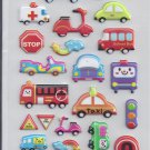 Cars - Puffy stickers - Crafts Rewards Kids Scrapbook