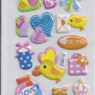 Chicks Chickens- Puffy stickers - Crafts Rewards Kids Scrapbook