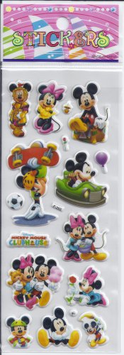 SOLD OUT Mickey Minnie Mouse- Puffy stickers - Crafts Rewards Kids Scrapbook