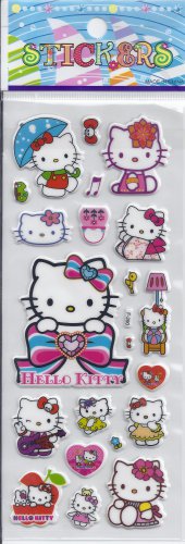 Kitty- Puffy stickers - Crafts Rewards Kids Scrapbook