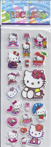SOLD OUT Kitty- Puffy stickers - Crafts Rewards Kids Scrapbook