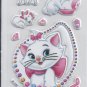 Marie Cat- Puffy stickers - Crafts Rewards Kids Scrapbook