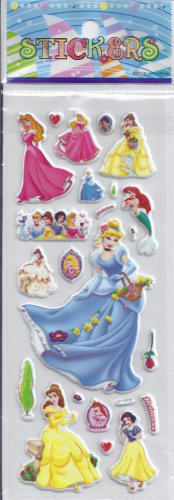 Princess - Puffy stickers - Crafts Rewards Kids Scrapbook