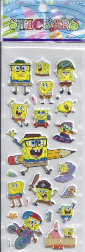 Spongebob  - Puffy stickers - Crafts Rewards Kids Scrapbook