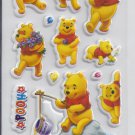 Pooh Bear Animal - Puffy stickers - Crafts Rewards Kids Scrapbook