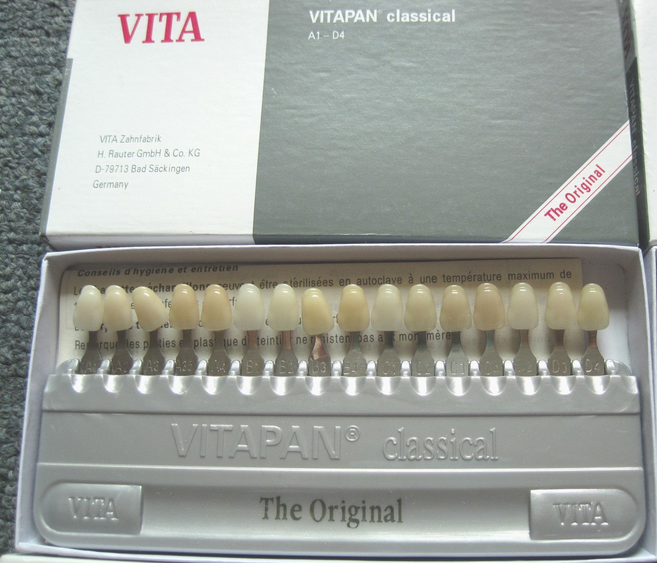 Vita Vitapan Dental Shade Guide for Whetining and Bleaching