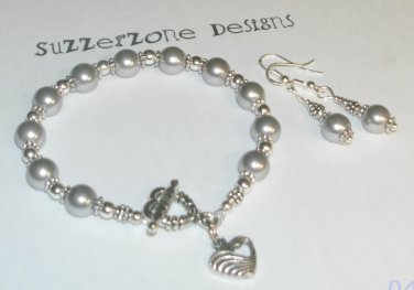 Silver South Sea Pearl Set