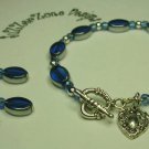 Blue and Silver glass Set