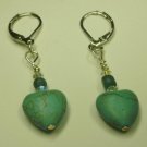 Turquoise Heart Earrings