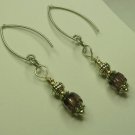 Amethyst cathedral earrings