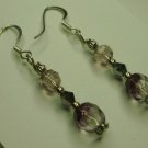 Purple Crystal Earrings