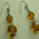 Amber Fire-polished Earrings
