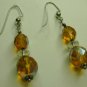 Amber Fire-polished Earrings