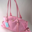 Large Microfiber Double Strap Handbags with Buckled Details