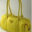 Microfiber Two Strap Handbag with End Pockets