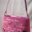 Pink "Shopping List" Metallic Color Trim and Glitter Design