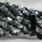 Braided Sequin Belts Patent Buckle
