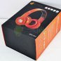 Hot Syllable G08-004 Gogo Wireless Bluetooth High Definition Over-Ear Studio Headphones With Mic-Red