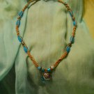 Teal Charm Necklace