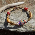 Recycled Bead Bracelet (red)