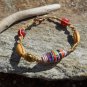 Recycled Bead Bracelet (red)